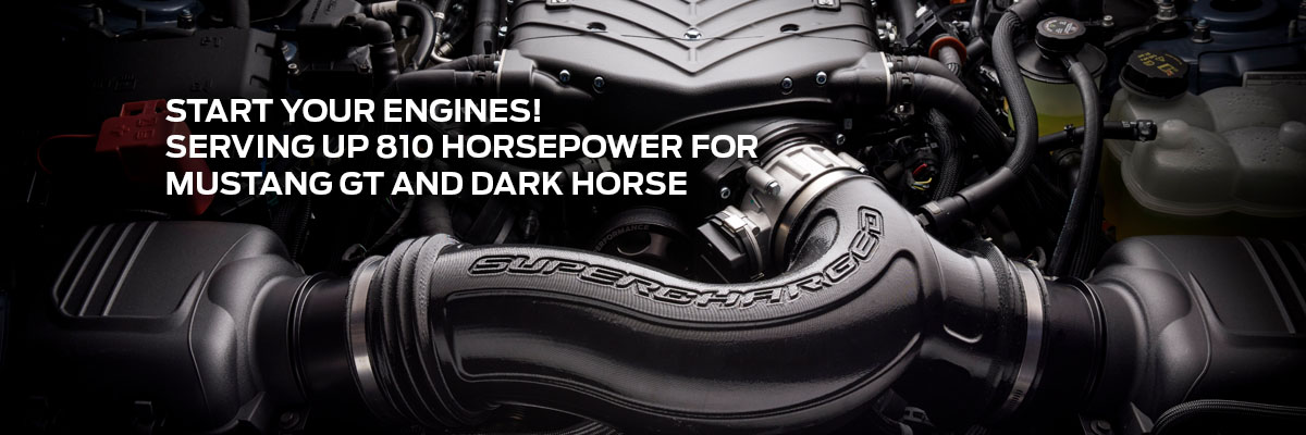 810 Horsepower Mustang GT and Dark Horse Supercharger