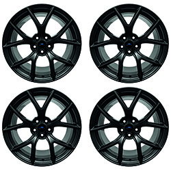 MUSTANG HP PERFORMANCE PACK 19" X 9.5" &amp; 19" X 10" WHEEL KIT WITH TPMS KIT - MATTE BLACK