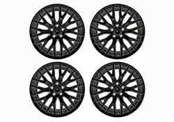 2015-2023 MUSTANG GT 19" X 9" &amp; 19" X 9.5" PERFORMANCE PACK WHEEL SET WITH TPMS KIT - MATTE BLACK