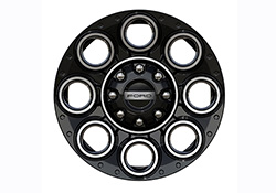 SUPER DUTY 20" X 8" WHEEL KIT -BLACK W/ MACHINED FACE