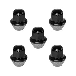 M14 X 1.5 BLACK LUG NUT WHEEL KIT OF 5