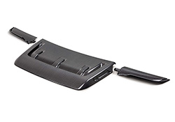 F-150 RAPTOR CARBON FIBER HOOD VENT &amp; TRIM - GLOSS