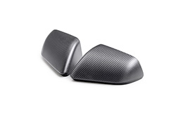 MUSTANG CARBON FIBER MIRROR SKULL CAPS-MATTE