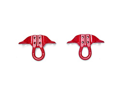2017-2026 SUPER DUTY TOW HOOKS-PAIR-RED