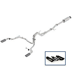 2015-2020 F-150 2.7L, 3.5L &amp; 5.0L CAT-BACK EXTREME EXHAUST SYSTEM - REAR EXIT, CARBON FIBER TIPS