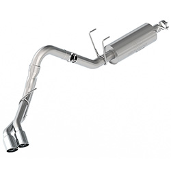 SUPER DUTY 7.3L SPORT EXHAUST - CHROME TIPS - DUAL SIDE EXIT