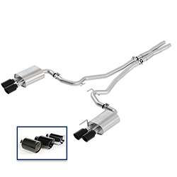 2018-2023 MUSTANG GT 5.0L CAT-BACK EXTREME EXHAUST SYSTEM WITH BLACK CHROME TIPS