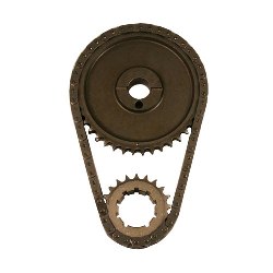 302-351W DOUBLE ROLLER TIMING CHAIN SET-STEEL GEAR
