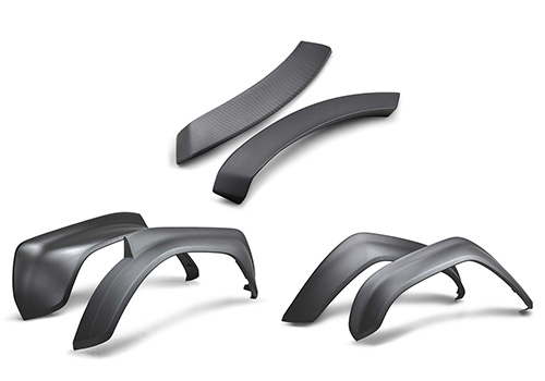 2022-2024 BRONCO RAPTOR CARBON FIBER FENDER FLARE SET-MATTE