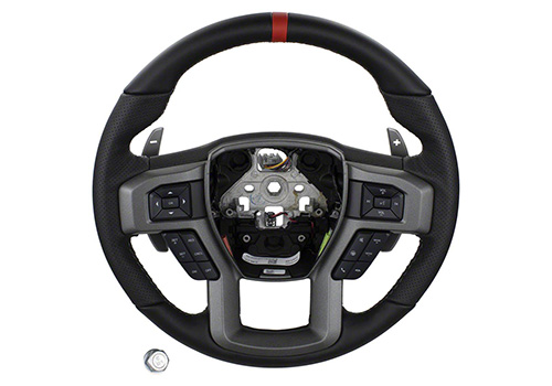 2015-2018 F-150 RAPTOR PERFORMANCE STEERING WHEEL KIT- RED SIGHTLINE