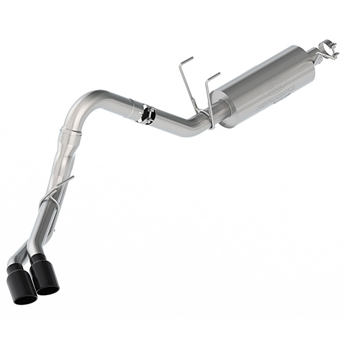 2020-2024 SUPER DUTY 7.3L SPORT EXHAUST - BLACK TIPS - DUAL SIDE EXIT