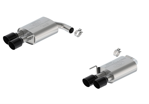 MUSTANG 2.3L SPORT NON-ACTIVE AXLE-BACK W/ GT VALANCE - BLACK TIP